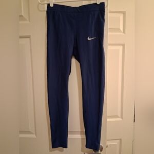 Nike Speed 7/8 Running Tights Navy Size S